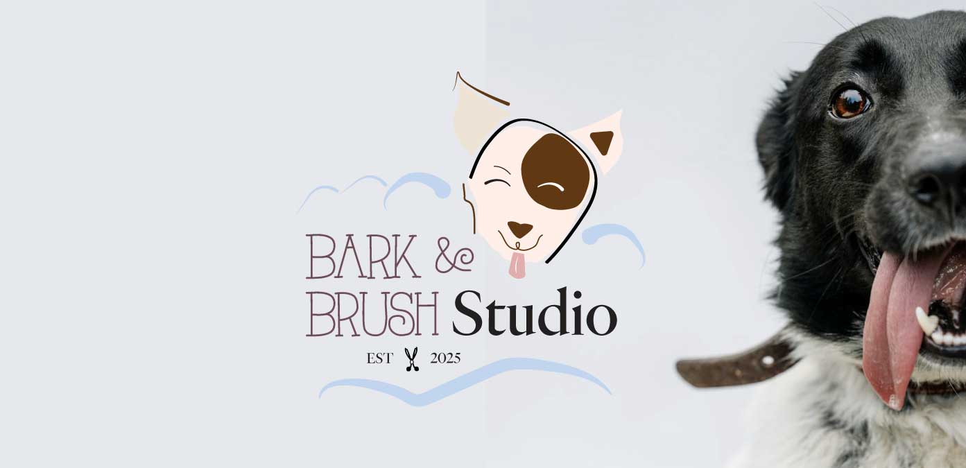 dog groomer branding - stephanie hamilton design co