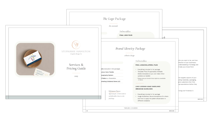 service guide - stephanie hamilton design co